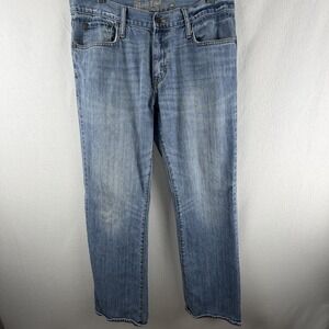 Old Navy Mens Boot Cut Jeans Sz 34x34 Light Wash Worn In Indie Sleaze Americana